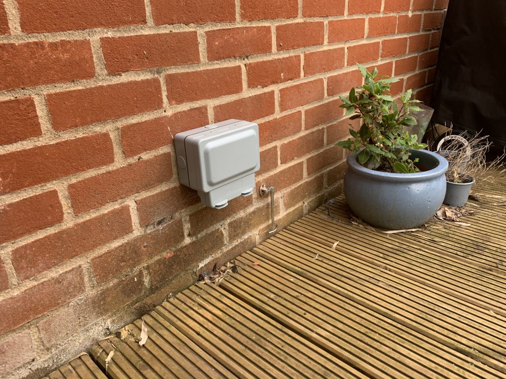 Outside Socket Installaed by Spaldwick Electrical - Jason Pope - 07446 965998