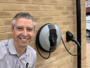Podpoint EV charger Cambridgeshire
